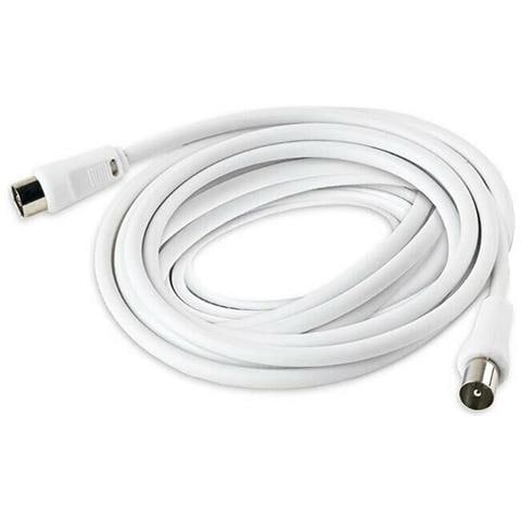 Cavo Antenna Tv Prolunga 5 Mt Rg59 Maschio Femmina Segnale Audio Video - Foto 2