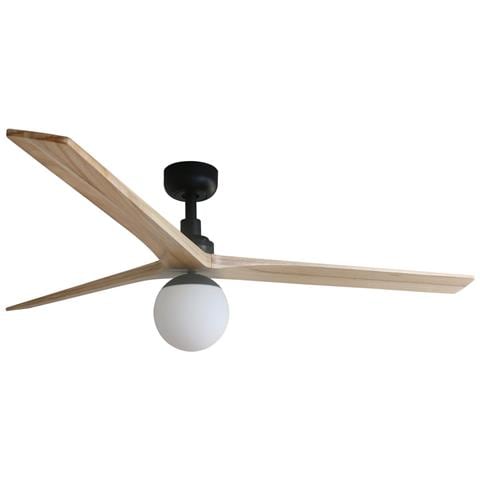 Klim L Ventilatore Nero/legno Quercia Dc E27 - Foto 1