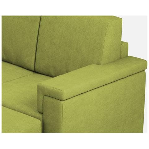 Divano Marrak 2 Posti (due Sedute Da 60cm) + Pouf Misure Esterne L. 148 P. 155 Colore Verde - Foto 2