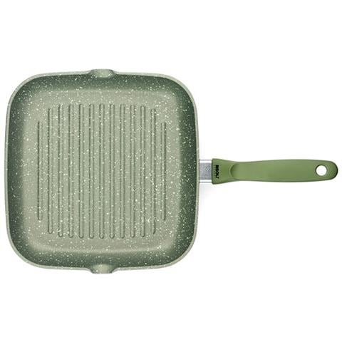 Bistecchiera Dr. Green - Verde - Alluminio Pressofuso - 26x26x4,5 Cm - Foto 1