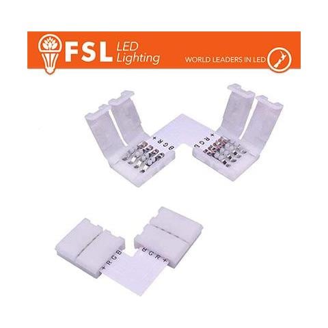 Connettore Rapido L Per Strip 10mm Led Rgb - Foto 1