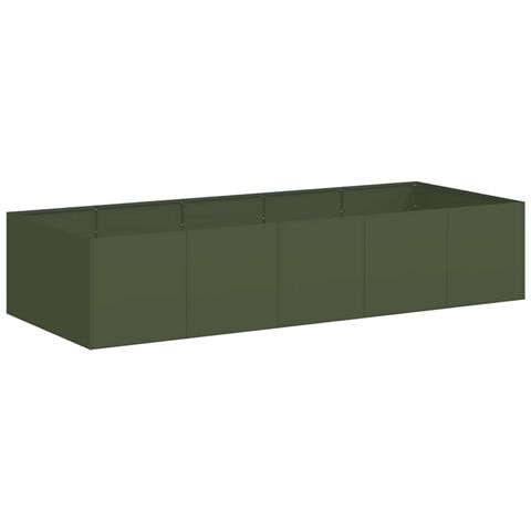 Fioriera Verde Oliva 200x80x40 Cm In Acciaio - Foto 2