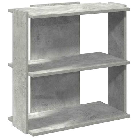Libreria 3 Ripiani Grigio Cemento 60x30x60 Cm Multistrato - Foto 2