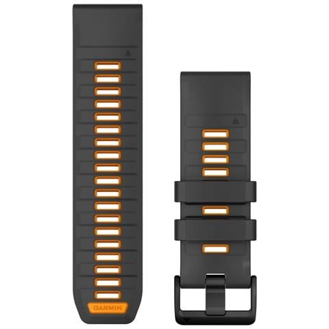 Cinturino In Silicone Quickfit 26mm, Graphite /spark Orange - Foto 2