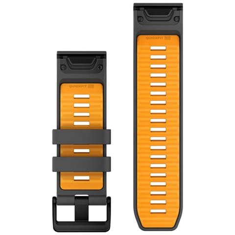 Cinturino In Silicone Quickfit 26mm, Graphite /spark Orange - Foto 3
