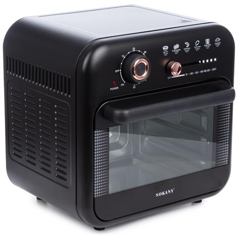 Friggitrice Forno Ad Aria Senza Olio 1800w 18l. Doppia Teglia Con Finestra Di Visualizzazione. - Foto 2