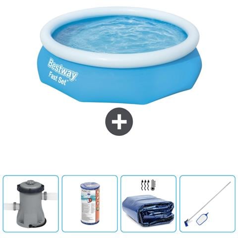 Piscina Fuori Terra - In Giro - 305x76 Cm - Blu - Include Accessori Coordinati Cb54 - Foto 1