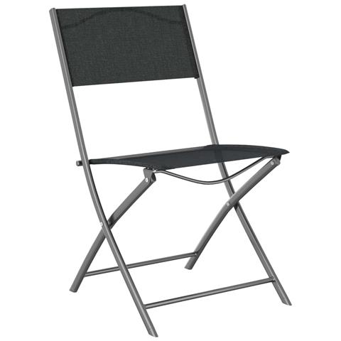 Lusso Casadino -  Sedie Pieghevoli Per Esterni 2 Pz In Acciaio E Textilene - Foto 2