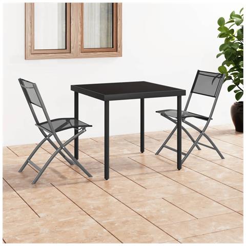 Lusso Casadino -  Sedie Pieghevoli Per Esterni 2 Pz In Acciaio E Textilene - Foto 8