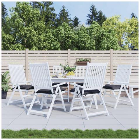 Lusso Casadino -  Cuscini Per Sedia 6 Pz Antracite 50x50x7 Cm Tessuto Oxford - Foto 8