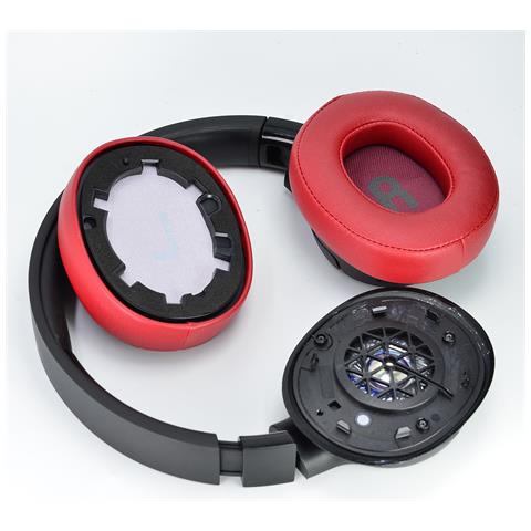 Cuscinetti Auricolari Di Ricambio Per Cuffie Jbl Tune 700bt / 710bt / 750bt / 760btnc Red - Foto 3