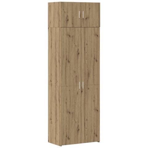 Armadio da stoccaggio Rovere artigianale 70x42.5x225 cm Legno ingegnerizzato, Armadio da muro Rovere artigianale 70x42.5x40 cm Legno ingegnerizzato - Foto 1