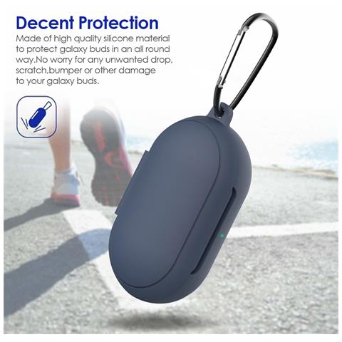 Custodia Protettiva In Silicone Blu Notte Per Auricolari Compatible With Samsung Galaxy Buds/buds Plus Blue - Foto 2