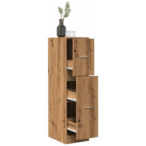 Armadietto da Farmacia Rovere 30x41x118 cm in Truciolato - Foto 2