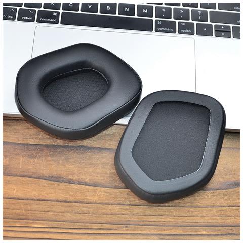 Cuscinetti Auricolari Di Ricambio Per Cuffie Logitech G533 G335 G733, Xiberia K03s K03 (2 Pezzi) Black - Foto 2