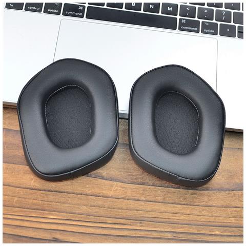 Cuscinetti Auricolari Di Ricambio Per Cuffie Logitech G533 G335 G733, Xiberia K03s K03 (2 Pezzi) Black - Foto 3