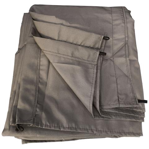 Tessuto Per Pergola Autoportante 3 × 3m Cassis Taupe - Foto 1