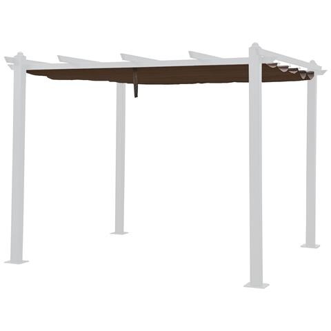 Tessuto Per Pergola Autoportante 3 × 3m Cassis Taupe - Foto 2
