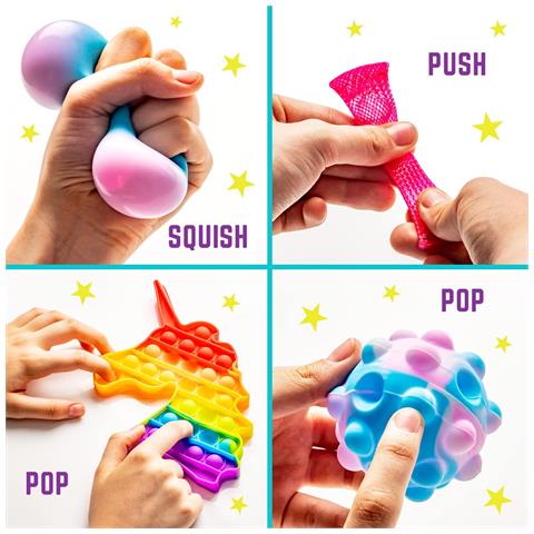 Set Di Giocattoli Sensoriali Fidget Con Slime E Adesivi - Foto 4