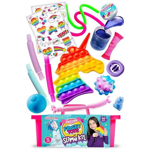 Set Di Giocattoli Sensoriali Fidget Con Slime E Adesivi - Foto 1