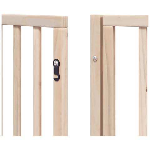 Cancello per Cani Porta Pieghevole 15 Pannelli 750 cm in Pioppo - Foto 9