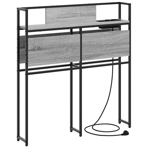 Testata contenitore Grigio sonoma 75 cm Legno multistrato - Foto 1