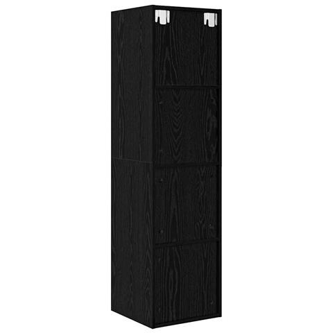 Mobile TV da Muro Rovere nero 37 x 37 x 142.5 cm - Foto 8
