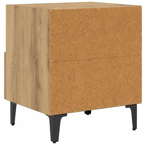Armadio da Notte 2 pcs rovere artigianale 40 x 35 x 47,5 cm - Foto 9