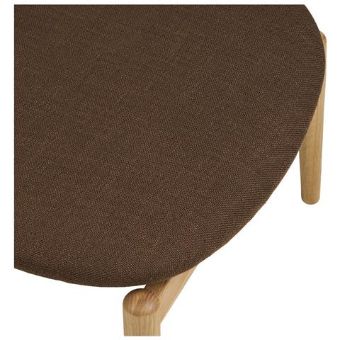 Poggiapiedi Olvera - Marrone - Poliestere - 53,5x43x38 Cm - Foto 6