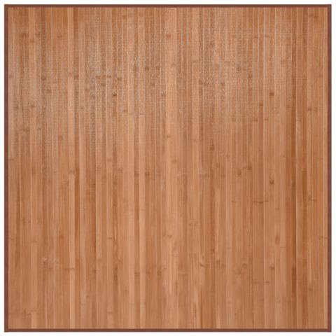 Tappeto Quadrato Naturale 100x100 cm in Bambù - Foto 1