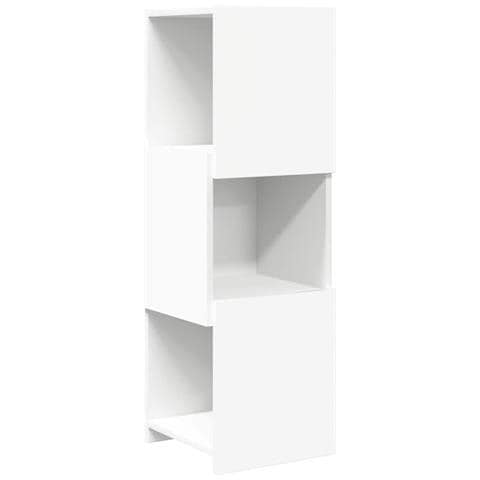 Mobile angolare Bianco 30,5x30x95cm Legno multistrato - Foto 1
