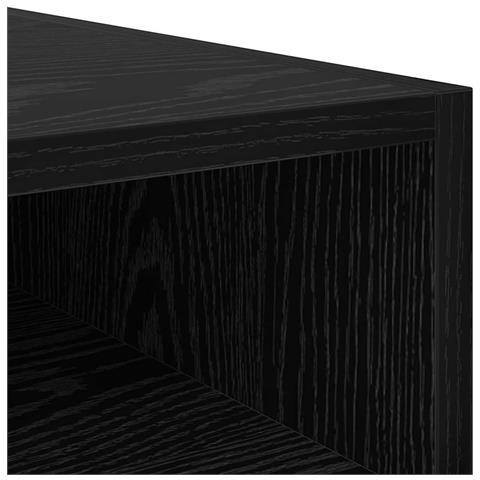 Comodino Rovere nero 40 x 40 x 50 cm Legno multistrato - Foto 9