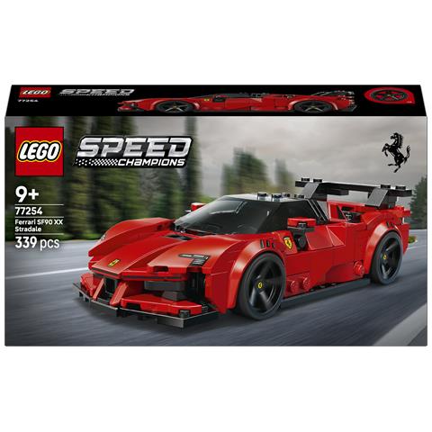 Speed Champions 77254 Ferrari SF90 XX Auto Sportiva Stradale, Macchina Giocattolo con Minifigure, Regalo per Bambini 9+ - Foto 1