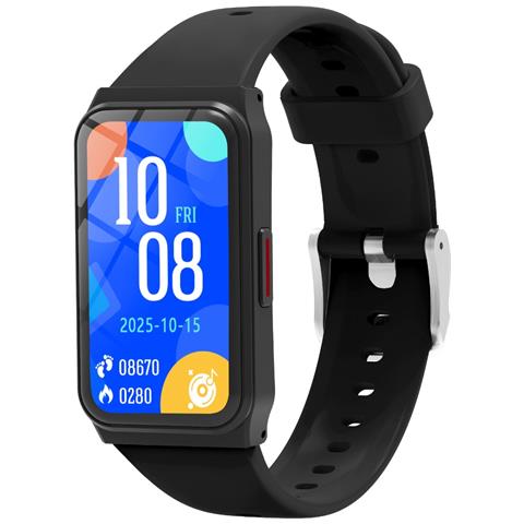 Smartwatch Multifunzionale Con Monitoraggio Frequenza Cardiaca E Ossigeno Nel Sangue, Compatibile Con L'app Hry Fine Black - Foto 7