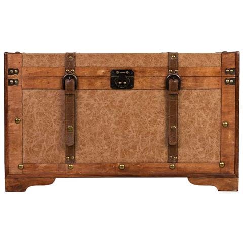 Baule Legno Marrone 65x36x38h Cm - Foto 2
