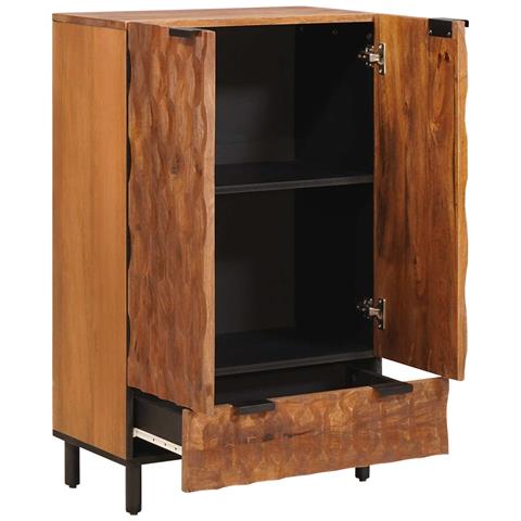 Credenza con cassetto Finitura Marrone Acacia 60 x 33 x 100 cm - Foto 2