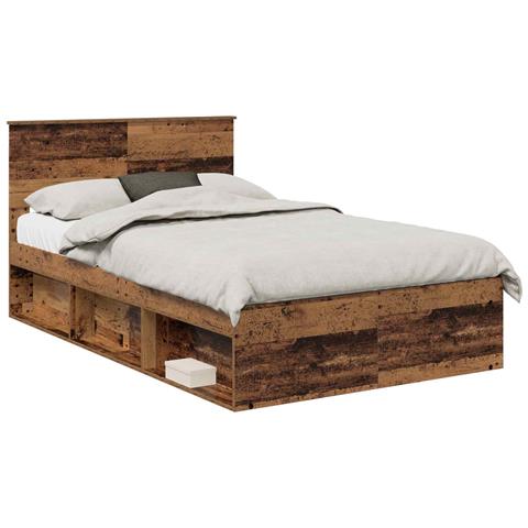 Struttura del letto con testiera Legno vecchio 120 x 190 cm - Foto 1