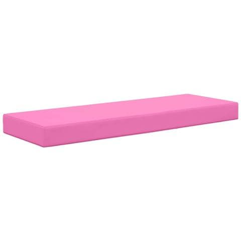 Cuscino da Sedia Esterno Rosa 111,5 x 40 x 8 cm 100% Poliestere - Foto 1