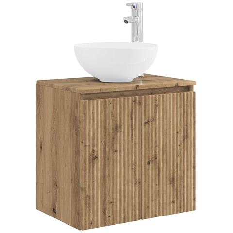 Mobile Lavabo da Parete Rovere Artigianale 49,5 x 41 x 64,5 cm - Foto 1
