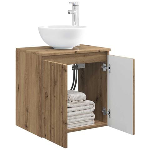 Mobile Lavabo da Parete Rovere Artigianale 49,5 x 41 x 64,5 cm - Foto 2
