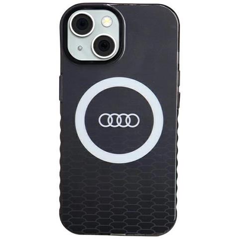 Custodia Audi Iml Big Logo Magsafe Per Iphone 15 / 14 / 13 - Nera - Foto 1