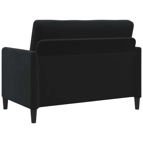 Set di Divani con Storage 2 pz Nero Poliestere - Foto 9