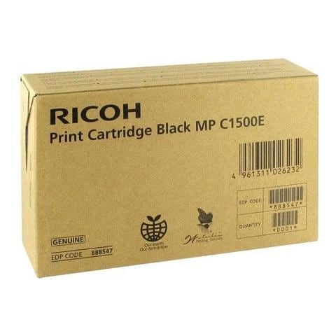 Toner Originale MPC1500E Nero per Aficio MP C1500 / MP C1500SP Capacità 7500 Pagine - Foto 2