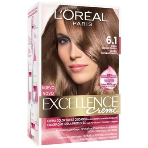 Excellence Creme Tinte 6,1 Rubio Oscuro Ceniza - Foto 2