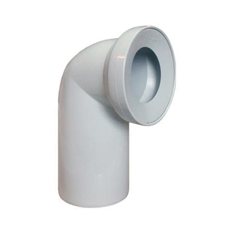 Bagno Bianco Wc Raccordo Di Uscita Dell'acqua Toilette 110 Millimetri 90 Gomito Ad Angolo - Foto 1