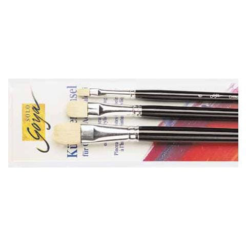 Set Di Pennelli Piatti Solo Goya 3 Pezzi - Foto 1