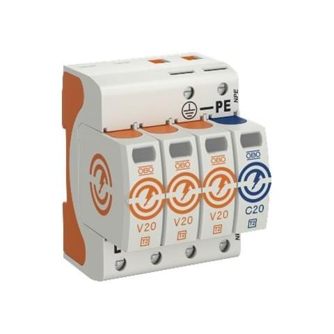 Protezione Obo Bettermann Sovratensione. V20-3 + Npe Surgecnotroller V20 3 + 1 Versione - Foto 1