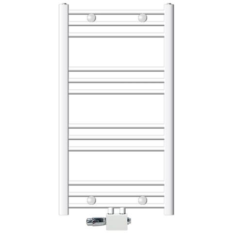 Termosifone  Radiatore  Bagno, Ecd Germany, Modello Sahara, 600 X 1200 Mm Cromo Dritto Con Collegamento Centrale 83345212 - Foto 3