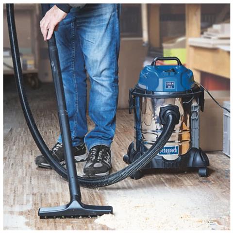 Aspiratore Aspirapolvere Aspiraliquidi Bidone Inox 1200w 20l Nts20 - Foto 12