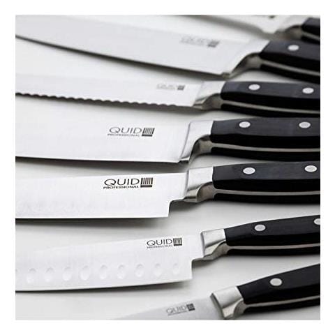 Coltello Professionale Da 12 Cm In Acciaio Inox Qdpro, Nero, Standard - Foto 3